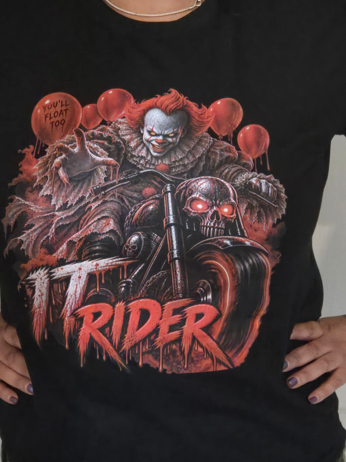🎈💀 Sinister Clown Rider PNG | Horror Digital Download | Non-Editable Design