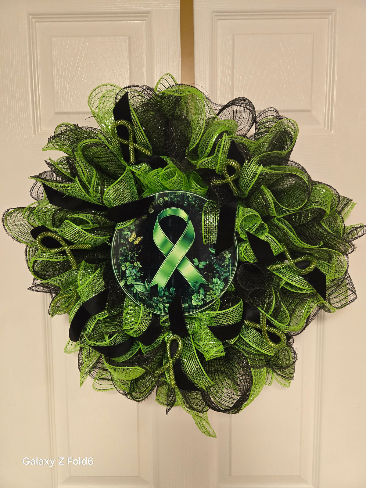 Lymphoma Cancer Wreath