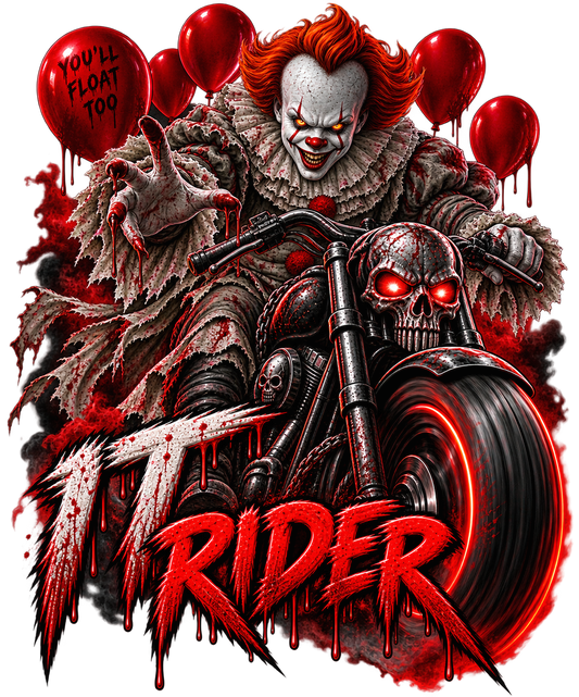 Sinister Clown Rider Halloween Horror Tee